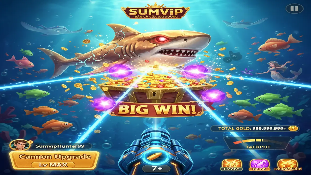 Bí kíp săn cá mập đại dương Sumvip