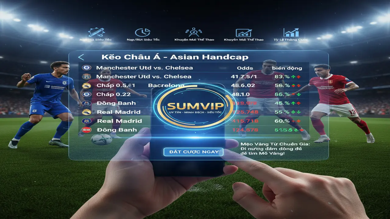 Kinh nghiệm cược kèo châu Á Sumvip