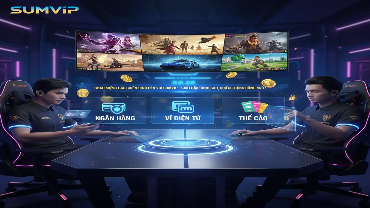 Nạp tiền (Ngân Hàng, Ví Điện Tử, Thẻ Điện Thoại) Sumvip