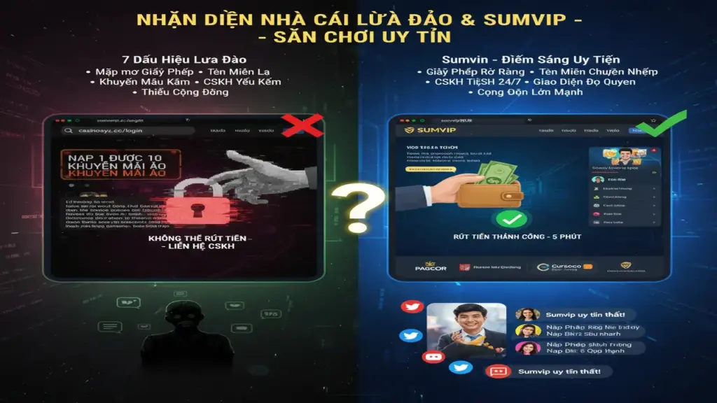 Cách nhận biết nhà cái lừa đảo Sumvip